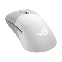 ASUS ROG Keris Wireless Aimpoint WT Ratón Gaming Óptico RF Wireless + Bluetooth + USB Type-C, 36000 DPI, Blanco