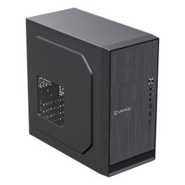 Unykach Aero C12 Caja PC Micro ATX Negra, USB 3.2, USB-C, Acero, ABS, Aluminio Cepillado