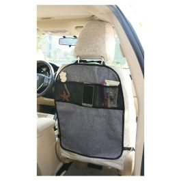 Tineo Protector de Asiento para Coche Niños - gran superficie, red almacenamiento, impermeable y fácil limpieza, fijación universal