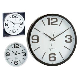 Giftdecor Reloj Redondo 40 cm Liso Blanco y Negro Plástico y Cristal (Set de 6) Precio: 74.50000008. SKU: S3605878
