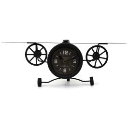 Home Deco Factory Reloj Sobremesa Avión Vintage Industriel Metal