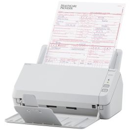 RICOH - FUJITSU Escaner SP-1130N, Escaner de Oficina LED USB 3.2 Gigabit Ethernet con ADF, Duplex, A4, 30 ppm/60 ipm.