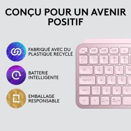 Teclado inalámbrico Logitech - MX Keys Mini - PINK - Compacto, Bluetooth, retroiluminado para MAC, iOS, Windows, Linux, Android Teclado inalámbrico Logitech - MX Keys Mini - PINK - Compacto, Bluetooth, retroiluminado para MAC, iOS, Windows, Linux, Android