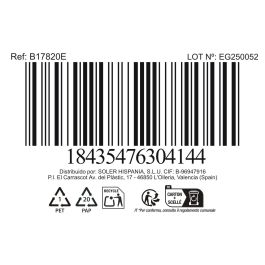 Inde Cacerola de Acero con Tapa para Inducción 16 cm (2 L) (6 Unidades)