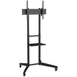 AISENS - SOPORTE DE SUELO ECO CON RUEDA, BANDEJA PARA DVD PARA MONITOR/TV 50KG DE 37-70, NEGRO AISENS - SOPORTE DE SUELO ECO CON RUEDA, BANDEJA PARA DVD PARA MONITOR/TV 50KG DE 37-70, NEGRO