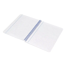 Liderpapel Cuaderno espiral Wonder A4, Tapa Plástico, 80 Hojas, 90gr, Rayado Horizontal con Margen, Color Rojo