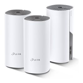 TP-Link Sistema Mesh WiFi Deco E4 Pack 3 Unidades, 1200 Mbps, Doble Banda 2.4GHz 5GHz, Cobertura hasta 370m², Roaming Continuo Precio: 123.50000036. SKU: S0226147