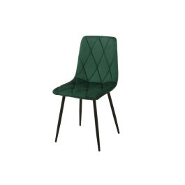 Silla Romimex Verde Terciopelo Metal 45 x 89 x 55 cm