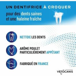Vetocanis Plak Fighter Pasta de dientes masticable para gatos, 30 tabletas, Sabor a pollo, Salud dental, combate placa y caries