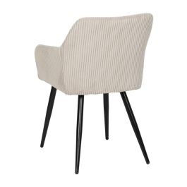 Silla Beige Tejido-Metal Contract 57 X 43 X 83 cm