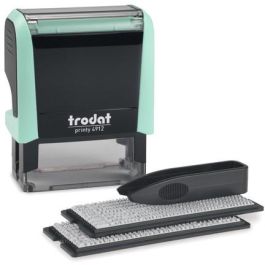 Trodat 4912 Printy Typomatic 4.0 Sello Autoentintado de Texto/Fecha 17x46mm, Tinta Negra, Cuerpo Verde Claro Precio: 47.88999952. SKU: B15GBPZP32