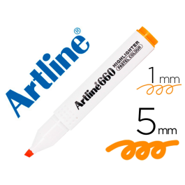 Artline EK-660 Rotulador Fluorescente Naranja Pastel Punta Biselada Trazo 1-5 mm Precio: 14.7899994. SKU: B18T4G28WY
