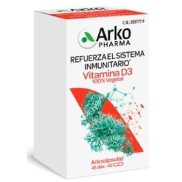 Arkocapsulas Vitamina D3 100% Vegetal 45 Caps Arkocapsulas Vitamina D3 100% Vegetal 45 Caps Precio: 15.4999999. SKU: B1CD7D37E3