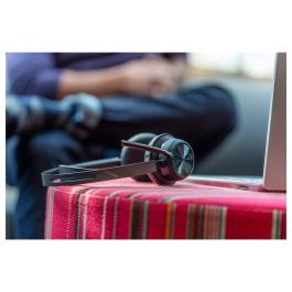 HP Voyager Focus 2 UC inkl. LS USB-C/A Teams Auriculares Inalámbricos Bluetooth para Oficina y Centro de Llamadas, Certificados para Microsoft Teams, Negro