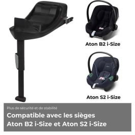 Cybex Base One Isofix para Aton S2 i-Size y Aton B2 i-Size - Instalación 1 clic - Ultracompacto - Negro