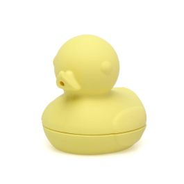KioKids Patito de Silicona Desmontable para Baño Bebés Antimohos, Suave y Fácil de Limpiar. Juguete Amarillo para +4 Meses (9 cm)