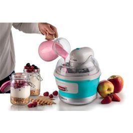 Ariete 643/01 Heladera Eléctrica Party Time Azul, Diseño Exclusivo, 1.5L, Hace Helados en 30 Minutos Ariete 643/01 Heladera Eléctrica Party Time Azul, Diseño Exclusivo, 1.5L, Hace Helados en 30 Minutos