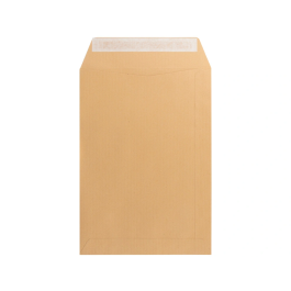 Liderpapel Sobre Bolsa Kraft DIN C4 229x324 mm con Tira de Silicona - Caja de 250 Unidades