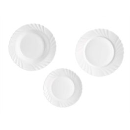 Set de Vajilla Vivalto F-LBP100-80-90 Blanco Vidrio opalino (2 Unidades)