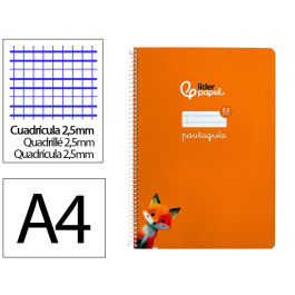 Liderpapel Cuaderno Espiral A4 Tapa Dura 80 Hojas Pautado 2,5 mm Color Naranja Precio: 17.78999959. SKU: B1D3AKMMVM