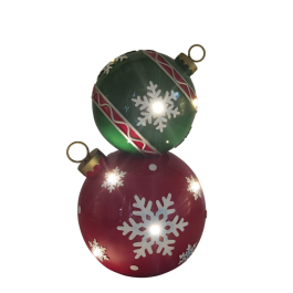 DKD Home Decor Figura Decorativa de Navidad Tradicional de Resina con LED, Rojo y Verde, 42 x 24 x 25.5 cm, Funciona con Pilas