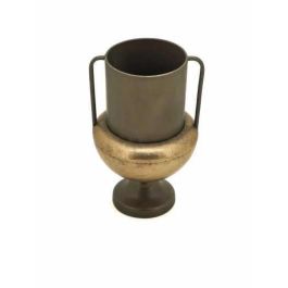 DKD Home Decor Jarrón Vintage de Metal Negro Cobrizo 20x20x33 cm Precio: 16.10268. SKU: S3031016