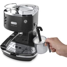 De'Longhi ECO 311.BK Máquina Café Espresso Icona Classic 15 bar 1100W Depósito 1.4L Caldera Inox Negro