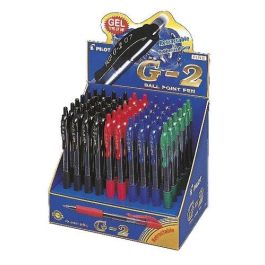 Pilot Bolígrafo G-2 Tinta Gel Retráctil Sujeción de Caucho Expositor de 60 Unidades Surtidos 0.7 mm Precio: 84.50000031. SKU: B1JK3JJV6J