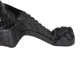 Mesa Auxiliar Blanco-Negro Metal-Mármol 70 X 70 X 71 cm