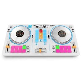 Mesa de mezclas de dj con karaoke y 2 altavoces blanco 5x5,52x25,8 cm - modelos surtidos Mesa de mezclas de dj con karaoke y 2 altavoces blanco 5x5,52x25,8 cm - modelos surtidos