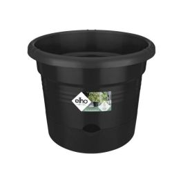 Elho Pote de Tomate Green Basics con Estaca Circular y Tanque de Agua 33 cm Negro Brillante