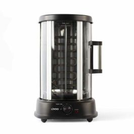 Livoo DOM323 Asador Kebab y Giroscopios para Aves y Carne, 21L 1500W Rotación 360°, 10 Brochetas, Negro