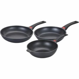 Baumalu BAU3216383635006 Batería de Cocina de Aluminio Fundido Antiadherente, 3 Piezas, para Todas las Placas, Incluida Inducción, Negro Precio: 73.99524132. SKU: B1CSE6GLQ9