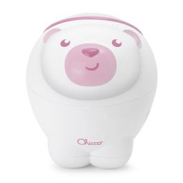 Chicco Proyector Oso Polar Rosa 2 en 1 con Luces y Música Personalizables para Bebés +0 Meses, Pilas AAA, 13x13x14.5 cm