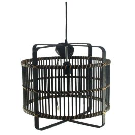 DKD Home Decor Lámpara de Techo Colonial Negra de Bambú, con 1 Bombilla E27 50W 220V, 40cm Ancho x 40cm Largo x 35cm Alto Precio: 32.62644. SKU: B12X85ZFHH