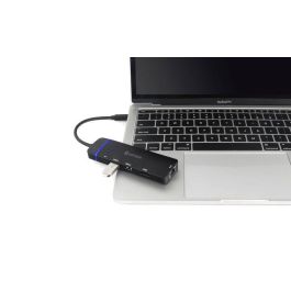 eSTUFF Hub Móvil USB-C 5-en-1, HDMI 4K, USB, Red, Power Delivery 100W para Laptops, Windows, macOS, ChromeOS, iOS, Android