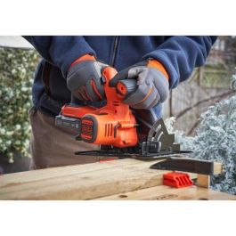 Black + Decker BDCCS18N-XJ Sierra circular inalámbrica 18V 140 mm - Alto rendimiento con suela de metal y tecnología de litio