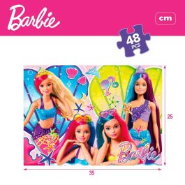 Set de 4 Puzzles Barbie MaxiFloor 192 Piezas 35 x 1,5 x 25 cm