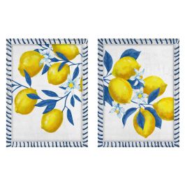 Cuadro Mediterraneo DKD Home Decor Azul Amarillo 2 x 40 x 30 cm (4 Unidades) Precio: 105.50000043. SKU: B139A7KAFF