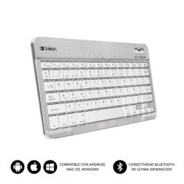 Teclado Compacto Inalámbrico por Bluetooth Subblim Smart/ Plata