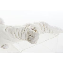 DKD Home Decor Cojín Infantil Rectangular Colección Ovejitas de Poliéster Blanco Marrón Claro con Semillas 17x4x62.5 cm (4 Unidades)
