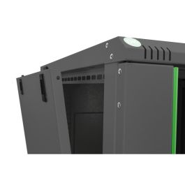 Digitus Carcasa de pared Dynamic Basic 12U, 600x600mm, Rack de pared, hasta 60kg, Acero, Negro