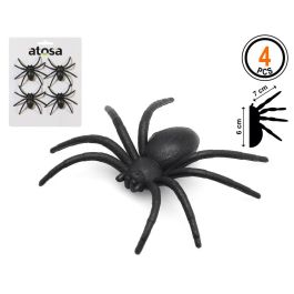 Araña Plástico Negro - Pack 4 Unidades - Decoración Halloween Precio: 1.1253. SKU: B1GDPKD6JD