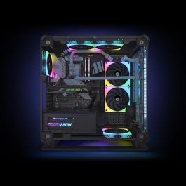 Thermaltake Toughfan 12 RGB Pack 3 Ventiladores Radiador 120mm PWM 500-2000 RPM Blanco Iluminación Multi LED