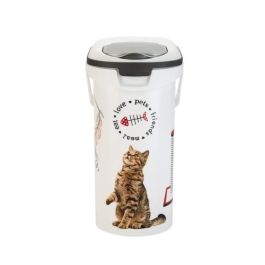 Bote de comida para mascotas Curver Love Pets Gato Blanco 4 Kg