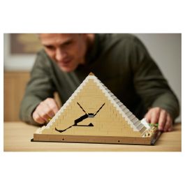 LEGO 21058 Architecture La Gran Pirámide de Giza, modelo de hobby creativo para construir, monumento mundial y decoración