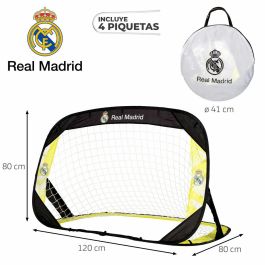 Portería de Fútbol Real Madrid C.F. 120 x 80 x 80 cm (4 Unidades)