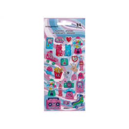 Imaginovo Pegatinas Diseños Surtidos Hobbies con Brillo 214x100 mm para Cuadernos, Agendas, Portátiles y Móviles, PVC