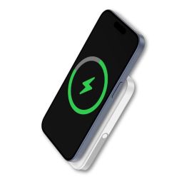Qcharx Atlas Power Bank Inalámbrico Magnético 10000mAh Carga Rápida 20W Blanco