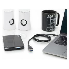 Digitus Cable USB-A a USB-C 3.2 Gen 2, 10 Gbit/s, 1m, Negro, Plug and Play